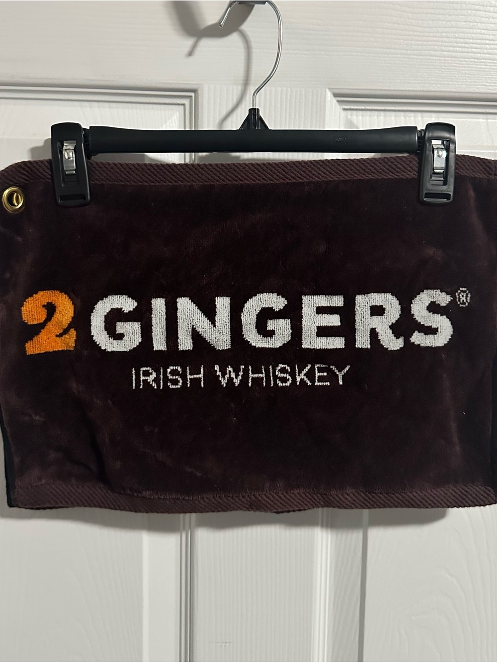 2 Gingers Irish Whiskey Rare Vintage Brown Bar Towel